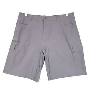ORVIS Mens Grey Cargo Shorts‎ Size 40 Nylon Spandex Outdoor Adventure Casual